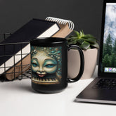 Celestial Symphony Black Glossy Mug - Beyond T-shirts
